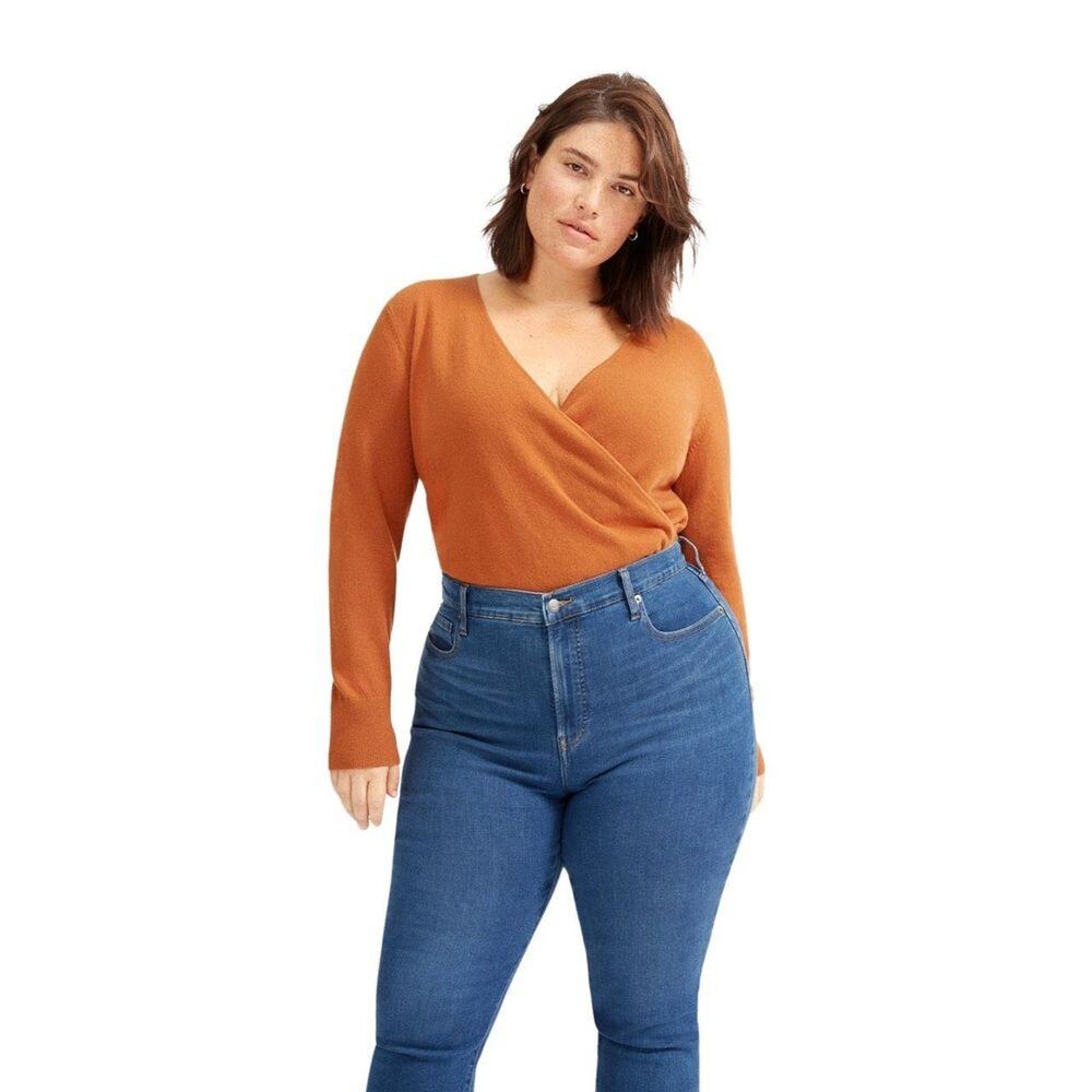 NWT Everlane The Authentic Stretch High-Rise Skinny in Mid Blue, Size 23 Ankle - Picture 4 of 9